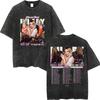 Hilary Duff The Lucky Me Tour  Vintage Washed Tshirt Fashion Aesthetic Short Sleeve Tshirts Men Women Casual Loose T Shirt
