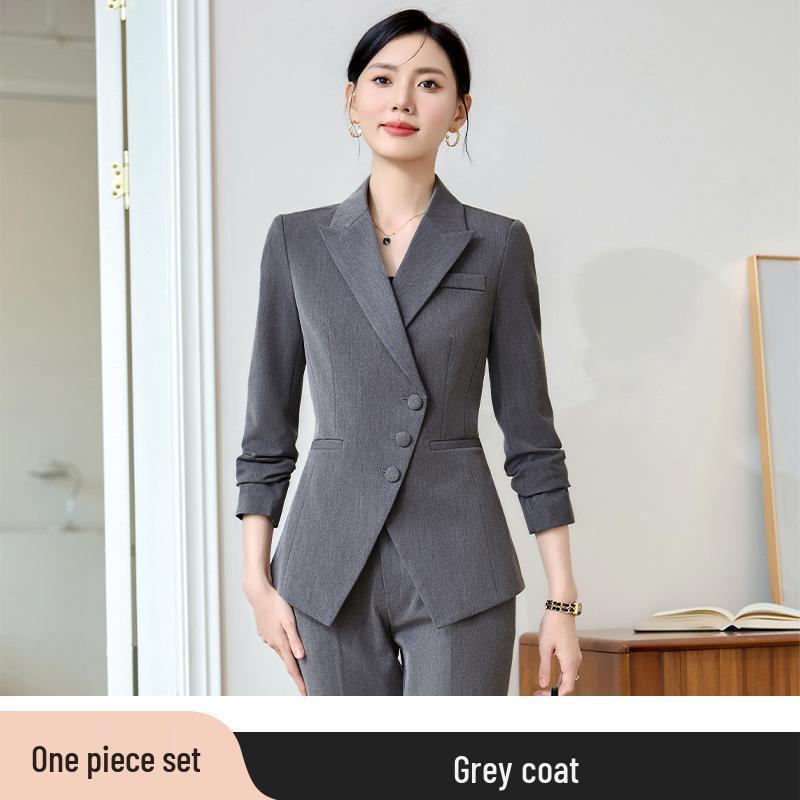 

Женский профессиональный костюм-двойка - Элегантный стиль для деловых поездок, Элегантная деловая одежда L