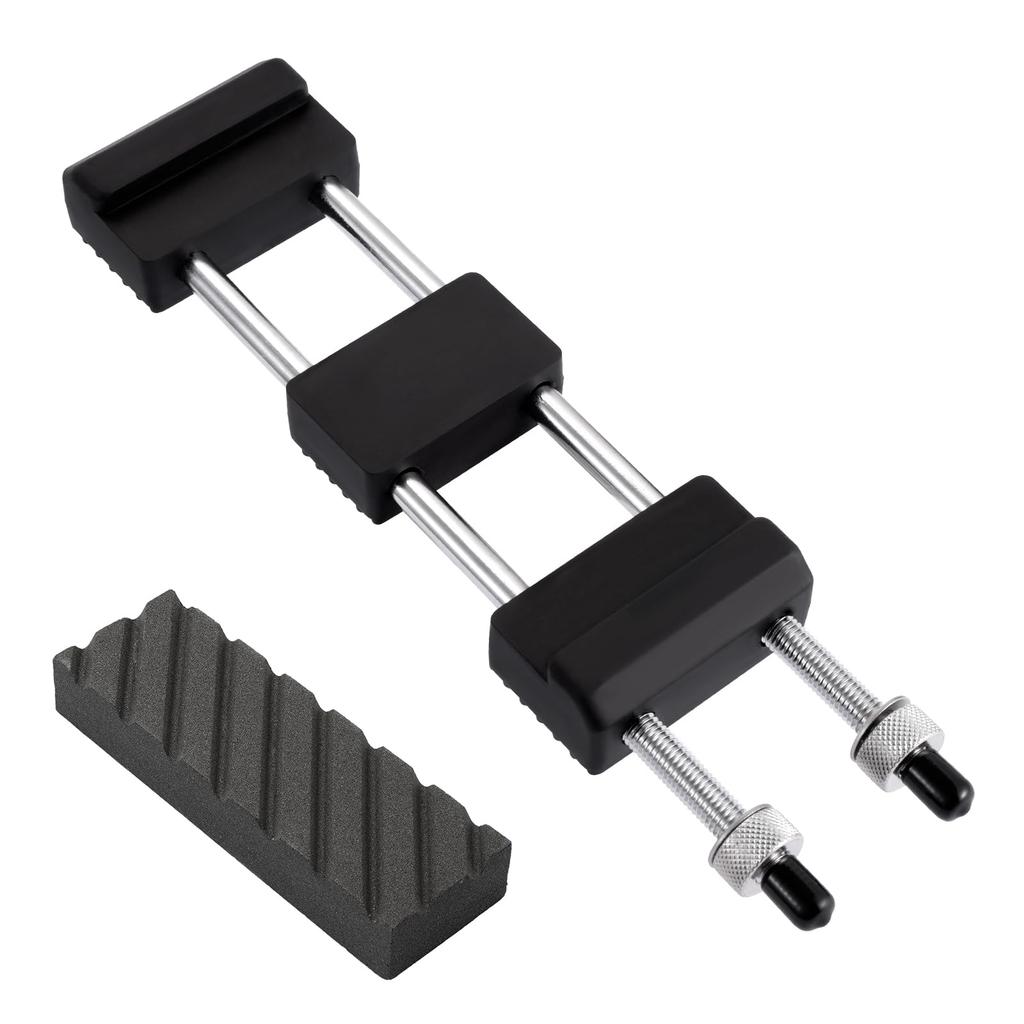 KOCOMART Universal Whetstone Stand, Surface Refining Set, Stainless Steel Whetstone Stand, Adjustable, Non-Slip Fixed Base