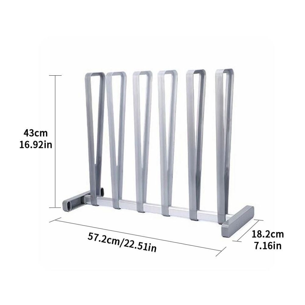 Creative Storage Organizer Aluminum Zinc Zinc Alloy Free-standing Shoe Stand Shelf Boot Holder Shoes Rack