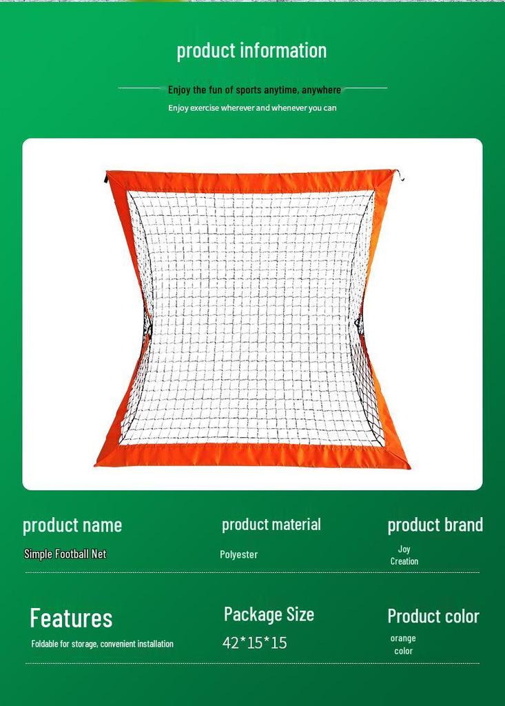 Children's Foldable Portable Soccer Goal: Easy Setup for Outdoor Training