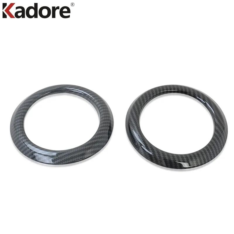 For Toyota Rush 2018-   2024 Carbon Fiber Car Front Side Air Condition Vent Outlet Cover Trim Interior Accessories