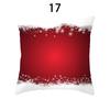 Merry Christmas Cushion Cover Xmas Pillowcase Happy New Year Navidad Santa Claus Red Pillow Cover Ornament Gifts Home Decor