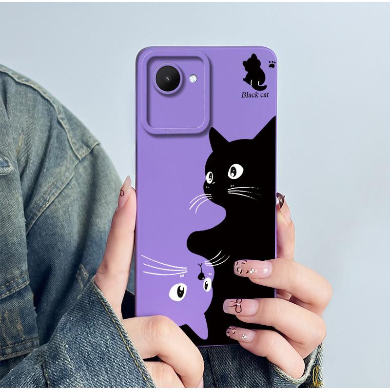 For Realme C30 C30s Narzo 50i Prime Phone Case RMX3690 RMX3506 Coque Soft Silicone Sweet Painted Back Printed Protective Cover