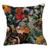 Beautiful Scenery Pillowcase Peach Leather Decorative Cushion Cover Office Home Sofa Decorative Cushion Cover
