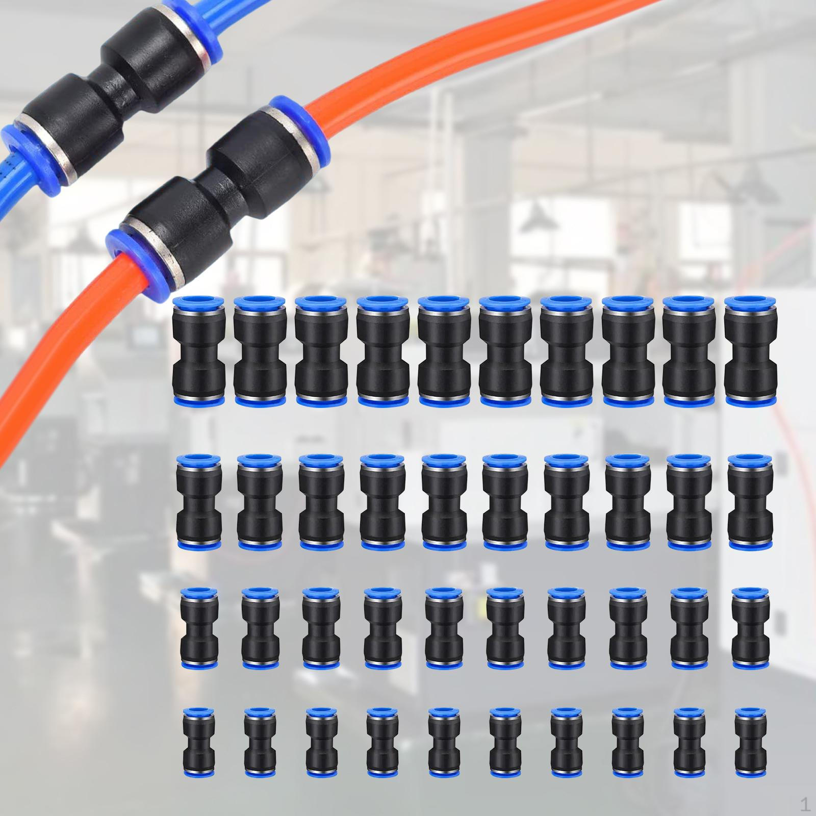 

Комплект из 40 прямых нажимных соединителей, прочных для соединения фитингов