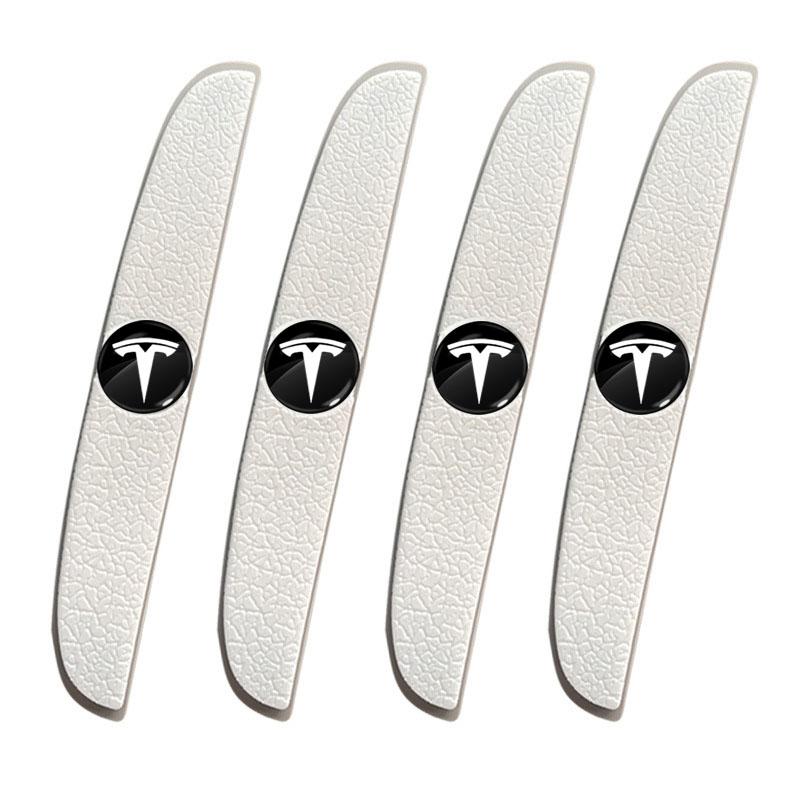 4Pcs Car Door Anti-Collision Strip Rearview Mirror Protection Sticker For Tesla Model 3 Model X S 2016-2020 Decals TM3 TMX TMS Decal