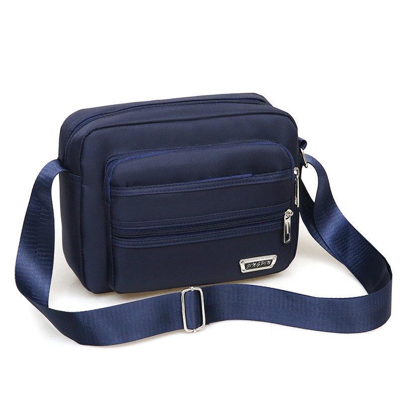 Women's Crossbody Backpack: Large Capacity Nylon-Canvas Shoulder Bag for Middle-Aged and Elderly.