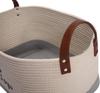 Cotton Multifunction Storage Basket With Handles For Home Organization And Toy Storage