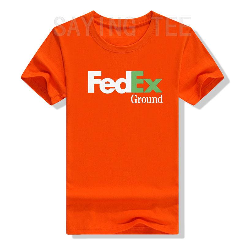 FedEx Unisex Mode Kurzarm Rundhals T-Shirt Grafik-Tees Lässig für Männer Frauen Lustige Blusen Baumwolle Arbeitskleidung Geschenke