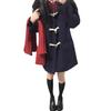 Japanese Academy Style Toggle Coat: Petite Wool and Cotton-Padded Winter Wear
