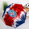 Ba-hia Sports Club Emblem Printed Automatic Umbrella, 8-Frame for Travel, camping, Casual Umbrella, Essential Gift for  for family and friends