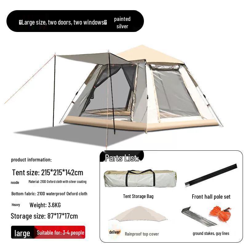 Outdoor Footprints A58 Automatic Pop-Up Camping Tent