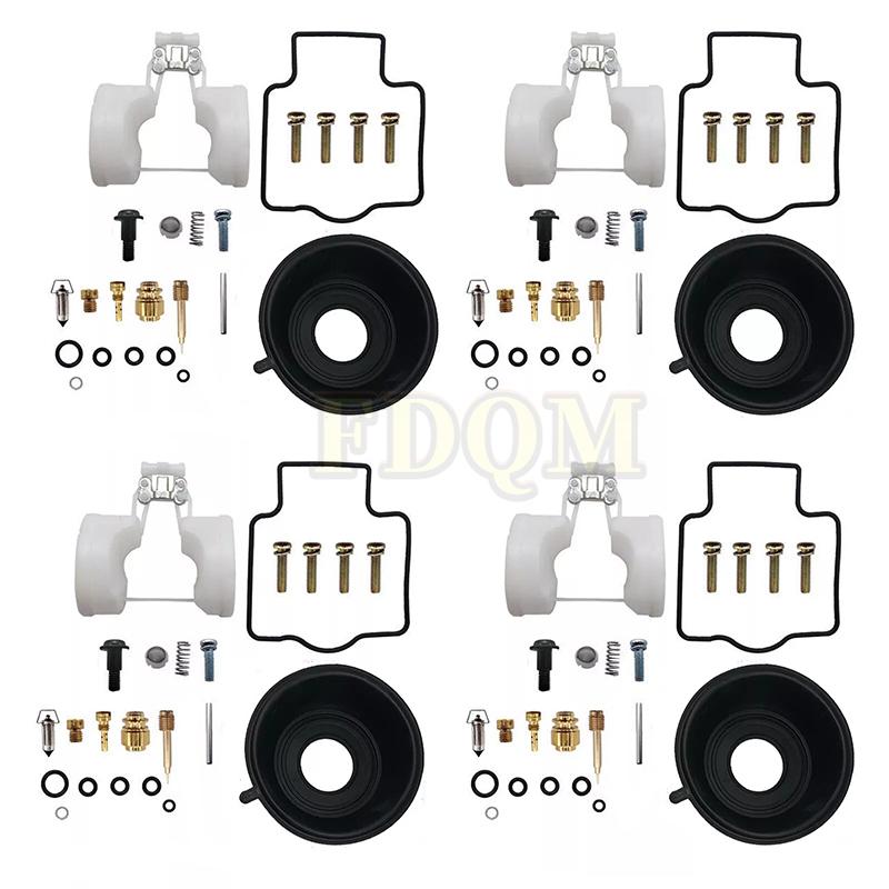 For Kawasaki ZX750 Ninja ZX7R 1996~2003 Carburetor Carb Rebuild Float Diaphragm 4 Kit