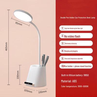 ChaoWei Dual Pen Holder Eye-Protection LED Desk Lamp