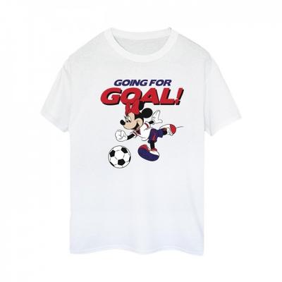 Womens/Ladies Minnie Mouse Going For Goal Cotton Boyfriend T-Shirt
