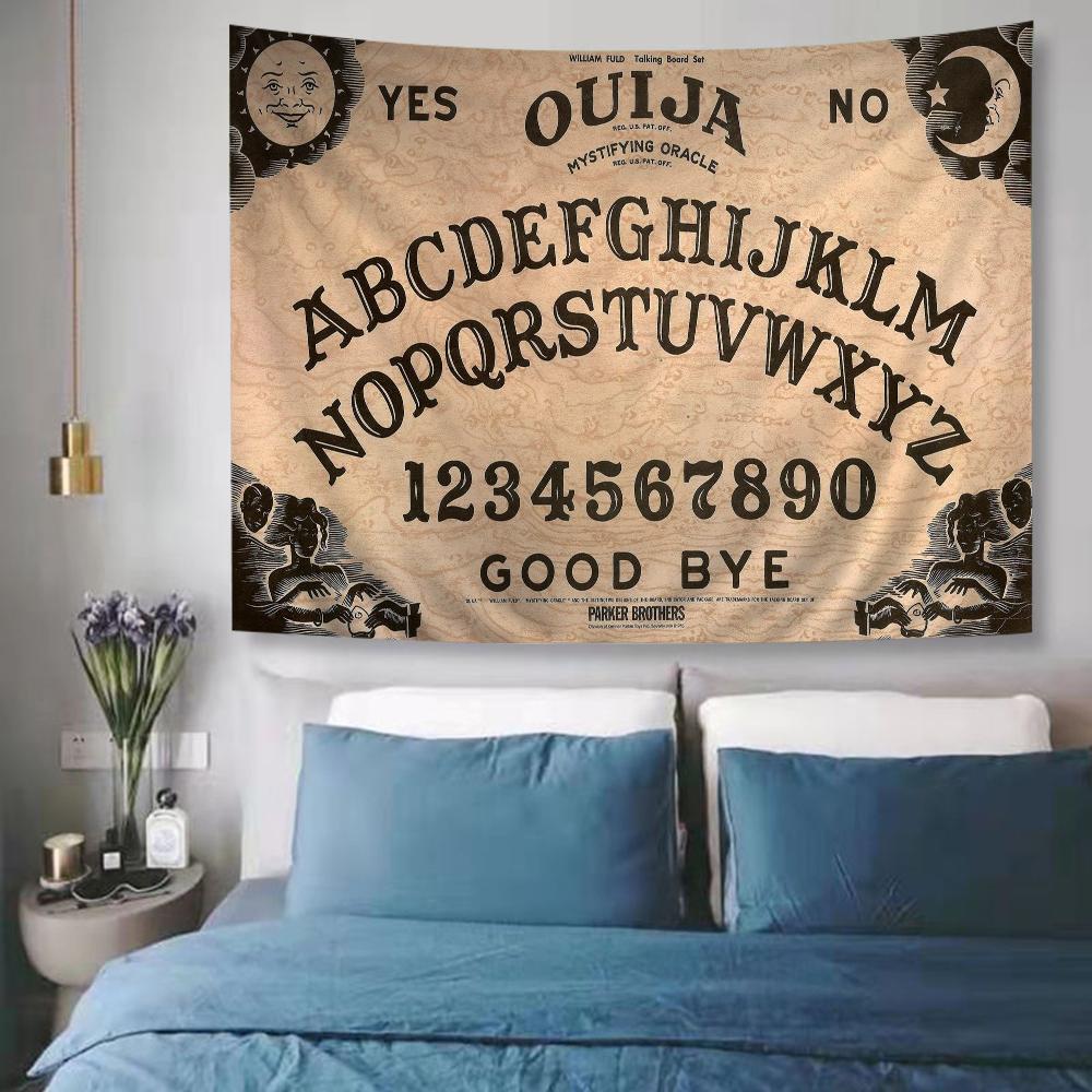 Ouija Board Anime Tapestry Hanging Tarot Hippie Wall Rugs Dorm Home Decor