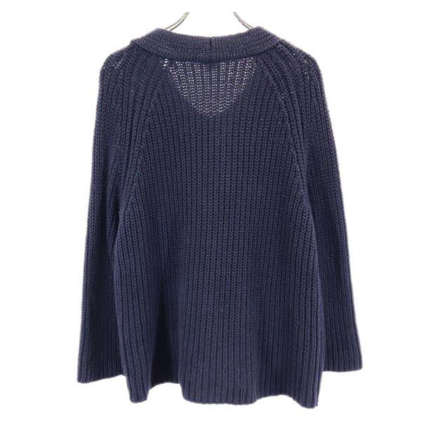 Ron Herman Long Sleeve V Neck Low Gauge Knit XS Navy System Sweater Women Used