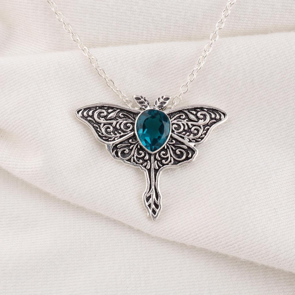 Apatite Gemstone Jewelry, 925 Solid Sterling Silver Jewelry, Handmade Gorgeous Silver Pendant For Thanksgiving Gift
