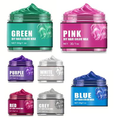 Washable Temporary Hair Wax – 1Pc Color Cream for Cosplay, Music Festivals, Parties & Night Out