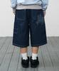 KAIFAI Trace Denim Bermuda Pants (Blue) K26Qc242