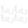 8PCS Clear Antler Display Bracket Acrylic Deer Shed Antler Display Holder Stand for Xmas Winter Home Decoration
