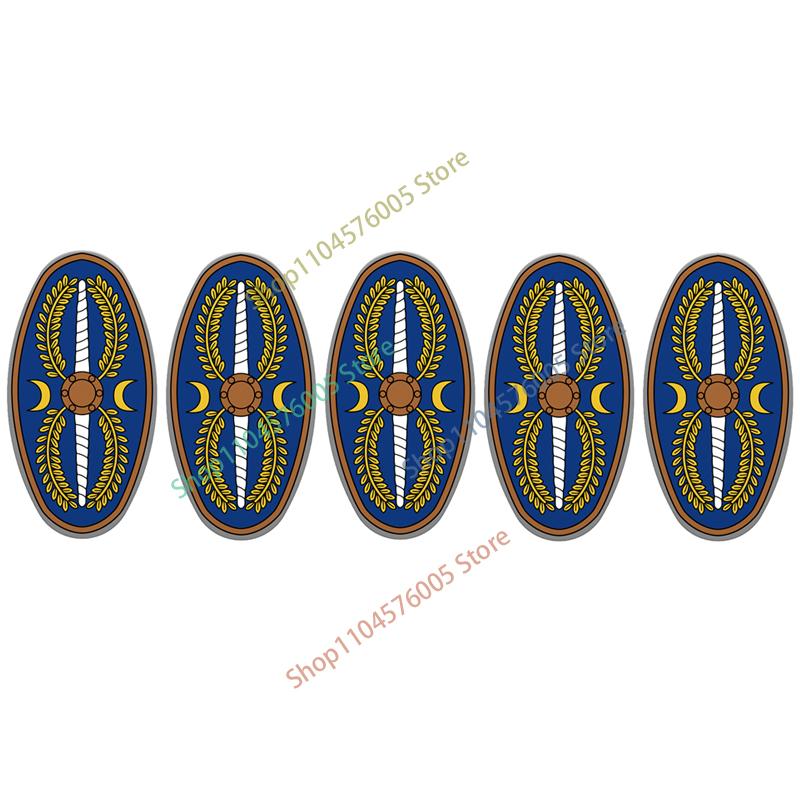 Średniowieczny Rzym Tarcza Budowlane Klocki Wojskowe Żołnierz Rzymski Wojownik Rycerz Postać Łucznik Fartuch Płaszcz Akcesoria Ceglany Zabawka Prezent