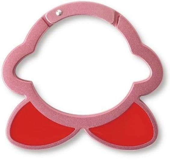 

Ensky Kirby Silhouette Carabiner approximately H60 x W64 x aluminum 1 Kirby, D5mm, розовый