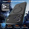 Magnetic Frosted Liquid Skin Feel Case for iPhone 16 Pro Max - Anti-Drop, Fine Hole Design