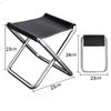 1pcs Portable Outdoor Fishing Folding Stool Travel Camping Chairs Thicken Oxford Cloth Stools Outdoor Gear Multi-scenario Application Picnic Stools