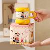 New Mug Cute Household Children's Drinking Cup with Lid Cartoon Underglaze Ceramic Milk Cup Breakfast Cup