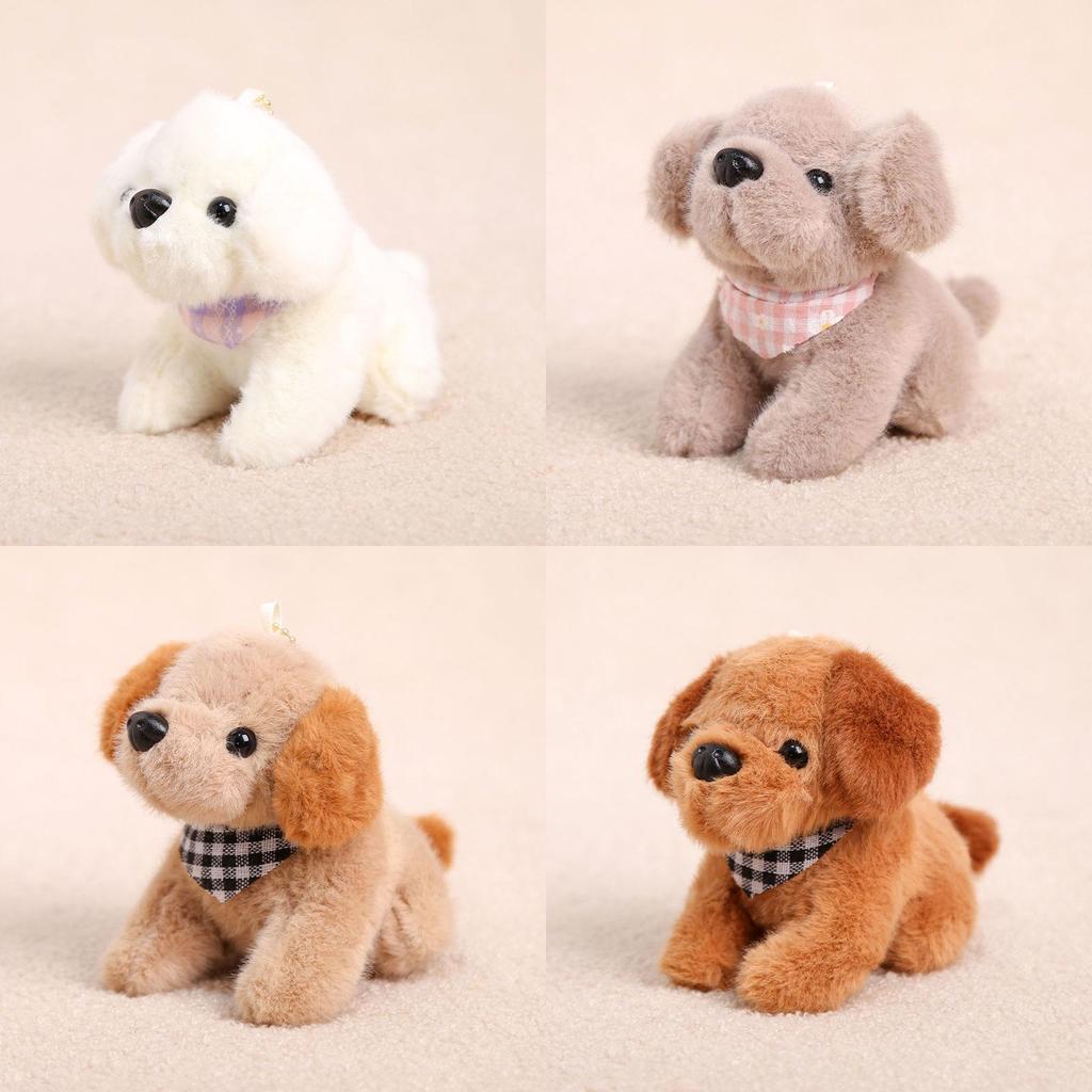 Plush Dog Keychain With Scarf For Kids And Teens Gift