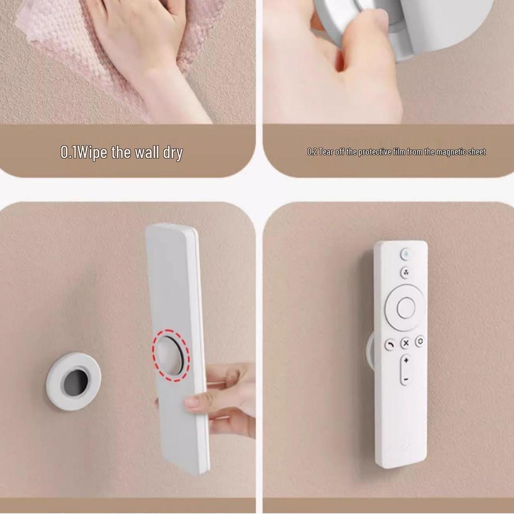 Wall-Mounted Magnetic Hook for Air Conditioner Remote Control