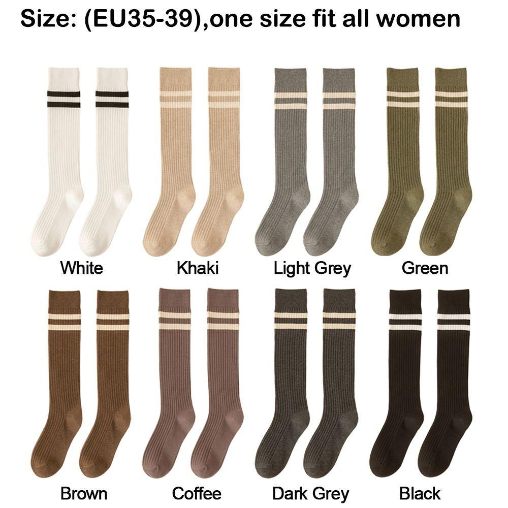 Knitted Cotton Socks Polyester Cotton Lolita Stockings Women Derss Women Socks