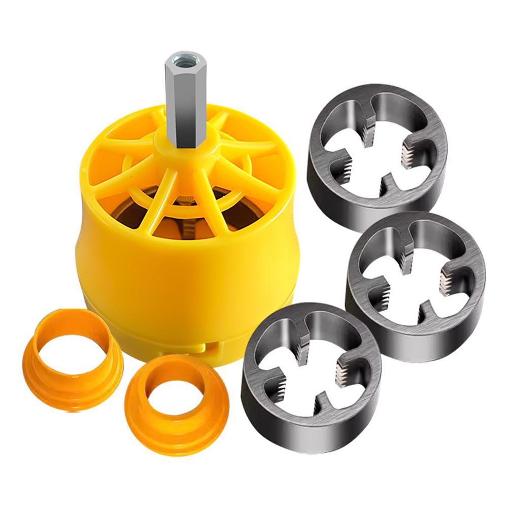 PVC Rörgängningssats med 1/2 tum 3/4 tum 1 tum Gängbackar Rörgängare Rör Rund Gängback