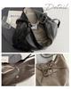 Shoulder Large Shoulder Crossbody [MERDEA] 3-way Bag Backpack, Tote, Bag, Capacity, Strap, Bag, Ribbon, Women's (Brown)