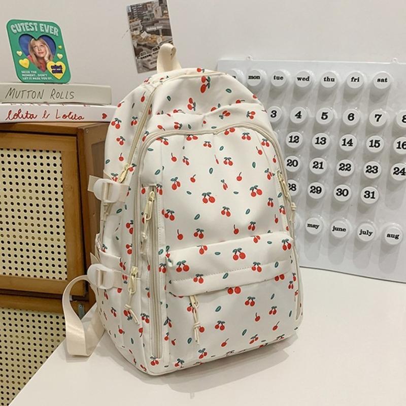 Cute Girls School Backpack Large Capacity Student Schoolbag Portable Travel Storage Bookbag for Teenagers