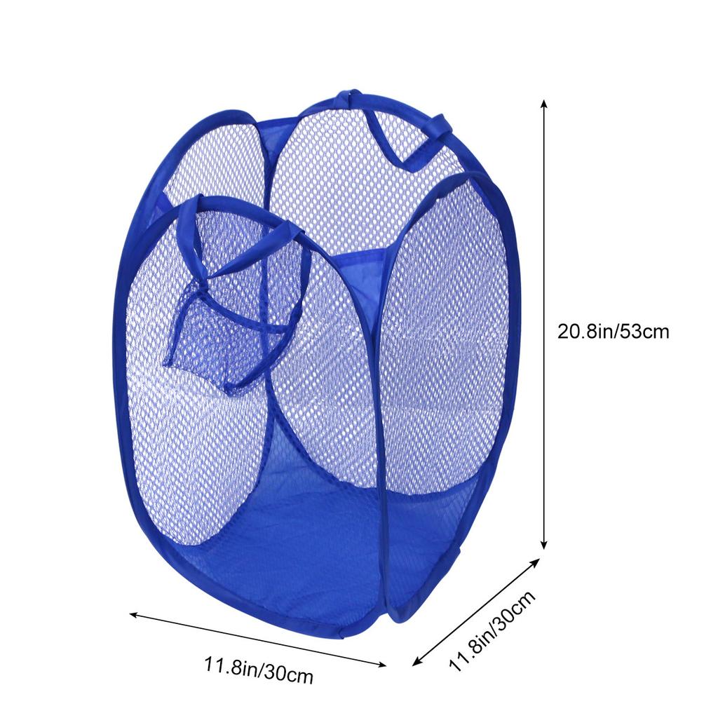 1Pcs Mesh Laundry Hamper Foldable Breathable Dirty Clothes Basket for Dorm Room Home Storage Large Capacity Laundry Basket