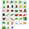 580 stuks Jungle Scène Bouwstenen Set, Tropisch Regenwoud DIY Kit met Basisplaat, Compatibele Stenen voor Kinderen