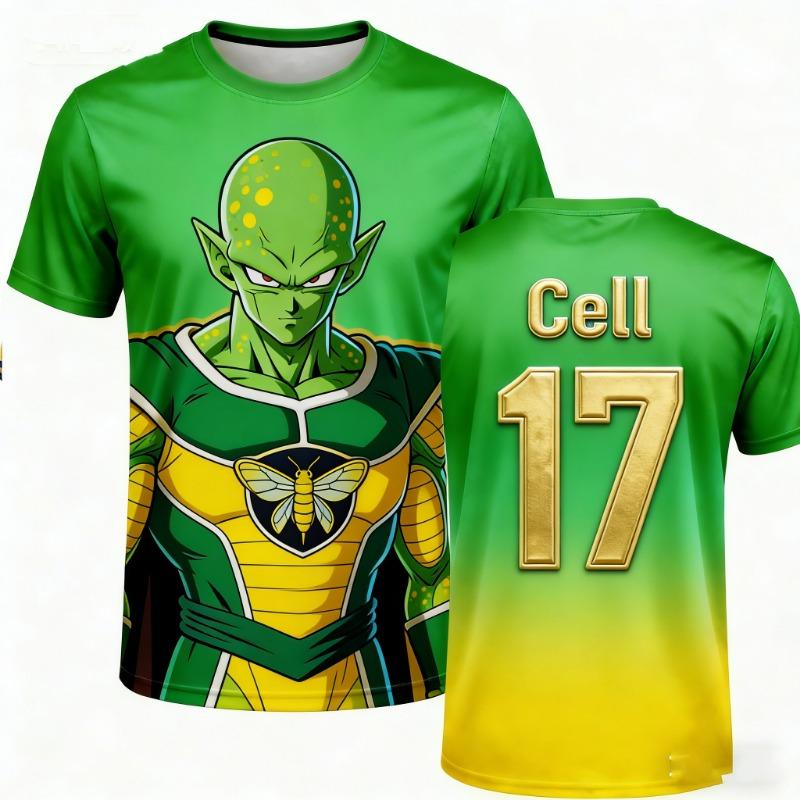 2026 Summer Dragon Ball Retro Fitness T-shirt Men's Oversized 3D Printed Short-sleeved Family Unisex Children's Sports Shirt
