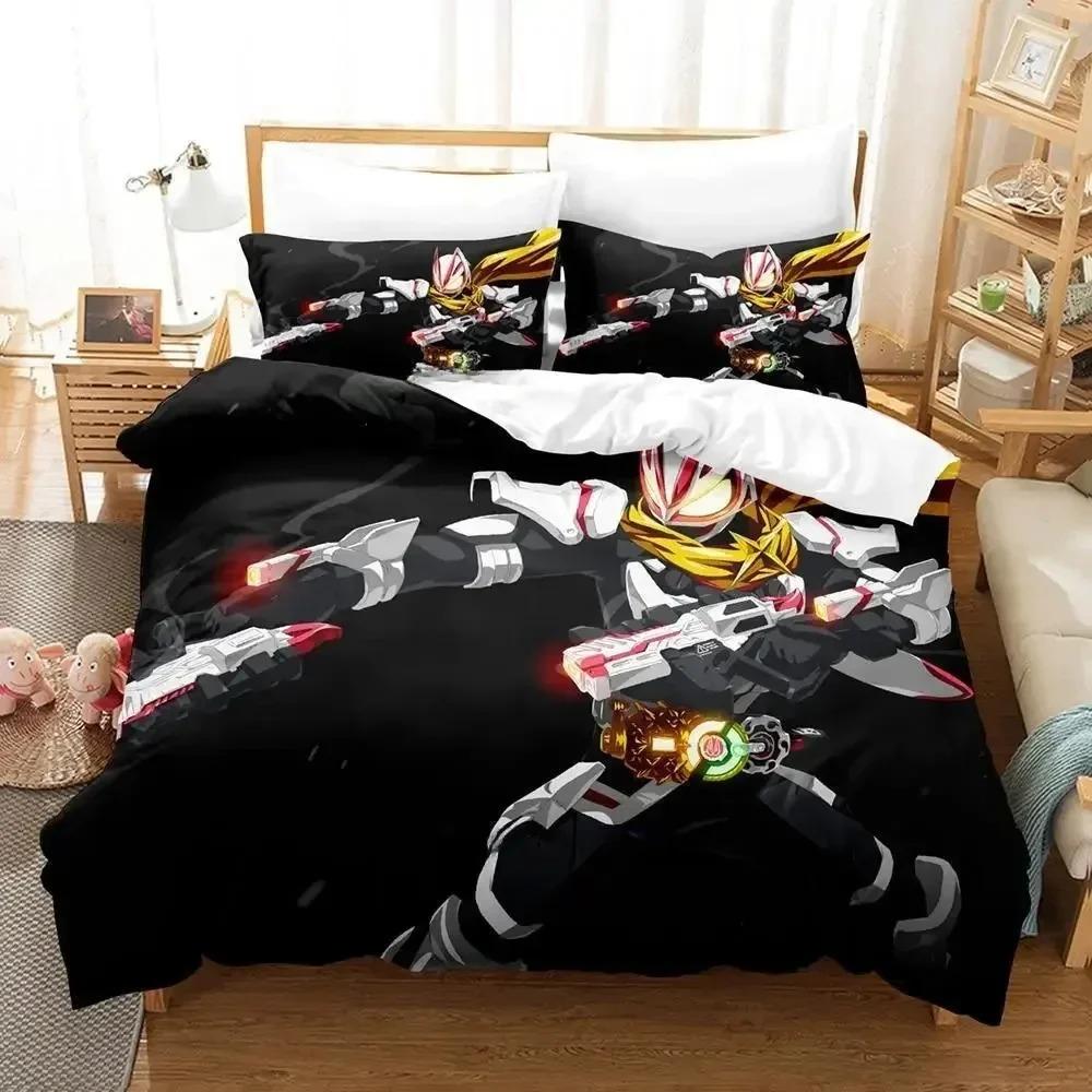 Kamen Rider Geats Bedding Set For Bedroom Soft Modern Bedspreads Comefortable Kids Duvet Cover Quilt Cover And Pillowcase