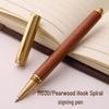 Retro Bamboo & Metal Pen: High-End Ballpoint, Fountain, Signature for Business or Graduation Gifts