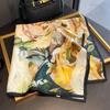 1116 Summer a Variety of Hot-selling Classic Versatile Polka Dot Floral Printing Silk Scarf Thin Sunscreen Silk Cotton Square Scarf