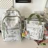 Children's schoolbag Elementary school student Junior high school girl college student Printed backpack