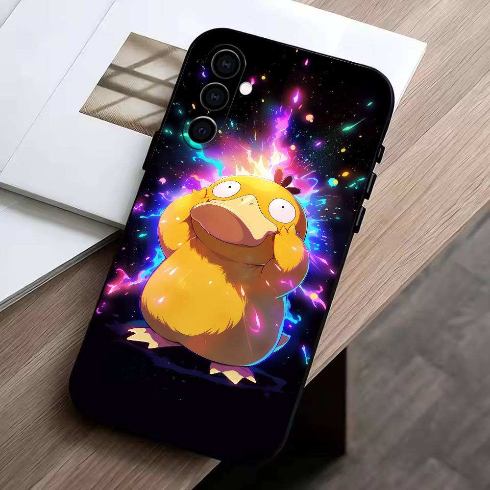 

Cool-P-duck Phone Case Black Silicone Soft For Samsung Galaxy A73,A72,A71,A70,A53,A52,A51 Samsung a70