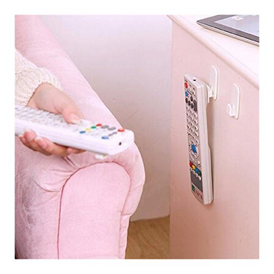 BLOSUN Remote Control Holder, Hook for Storage Instead of Remote Control Rack, Strong Adhesive Wall, No Damage, Neat Storage, Paste Type Remote