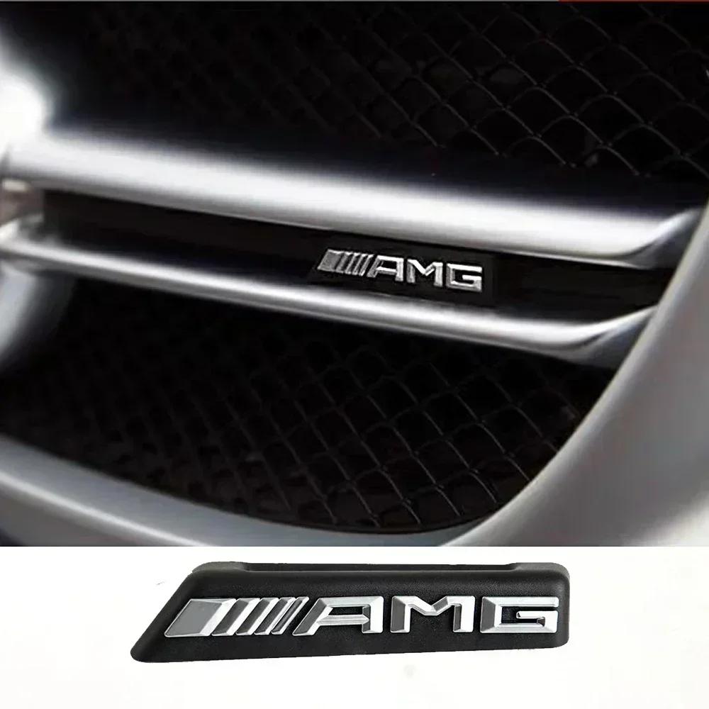 XEATN1 2026 Hot For AMG Car For Mercedes benz AMG Car Front Grill AMG Badge Emblem Sticker for Mercedes benz W212 W213 W202 W211 W176 W