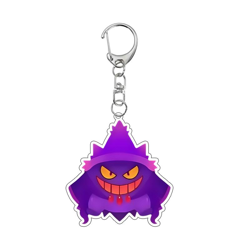 

Anime Cartoon Gengar Halloween Day Acrylic Keychain Kawaii Pocket Figure All Saints Day Creative Pendant Decoration Gifts Toys about 5cm