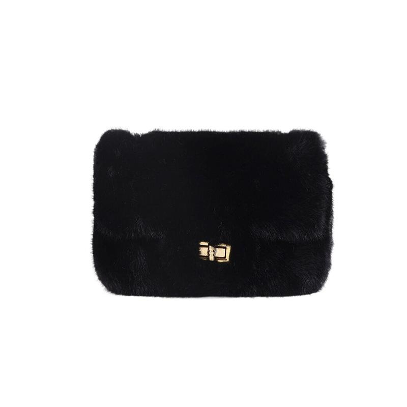 Fashionable Autumn and Winter Fur Bag, Chain Bag, Hand and Shoulder Crossbody Bag