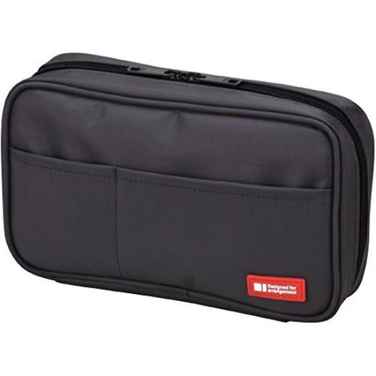 LIHIT LAB Pen Case Black 00257528 of (Book Type) A-7551-24 [Set 3]